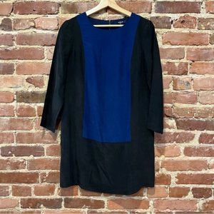 Madewell Silk Blend Colorblock Dress Size Small